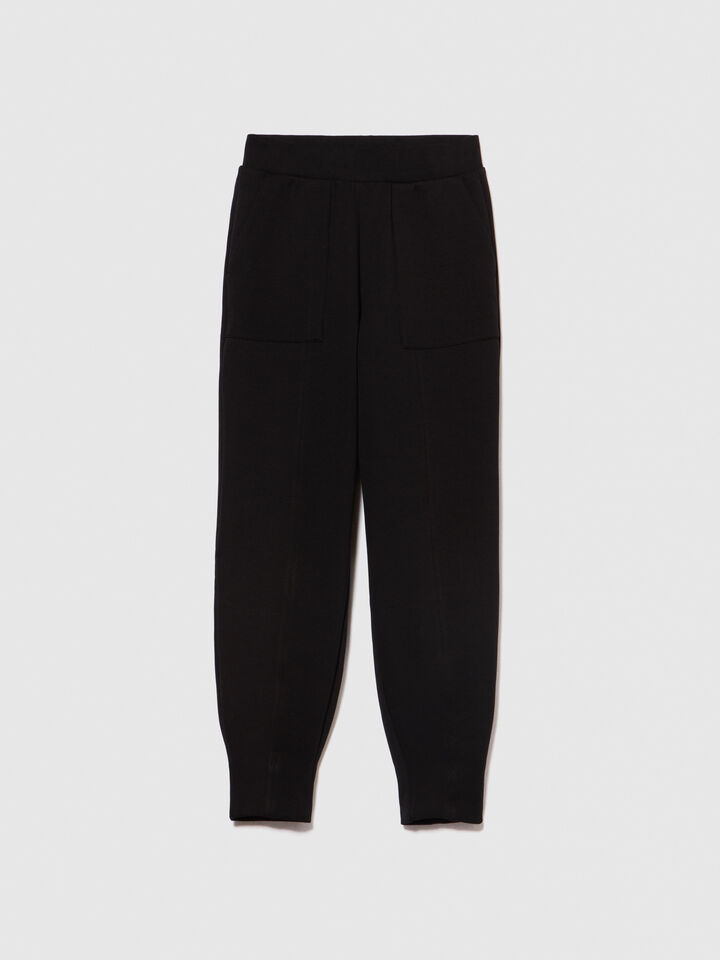 Technical joggers - women's joggers - Black | Sisley image number 6